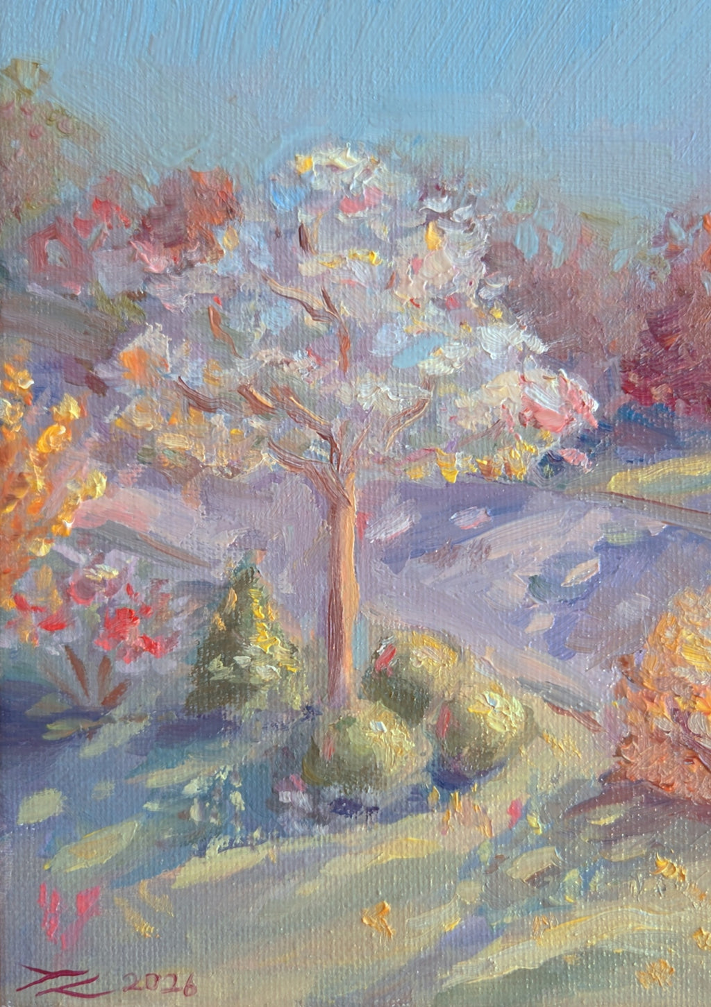 "Spring" Original oil on canvas 7 x 5 inch